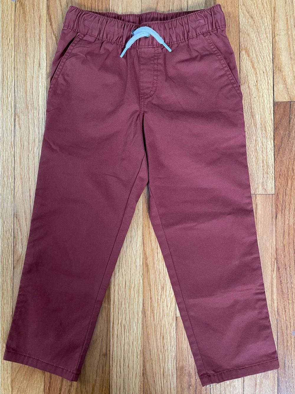 NWOT Cat & Jack Rust Color Elastic Waist Chino Pants Boy’s Size 5